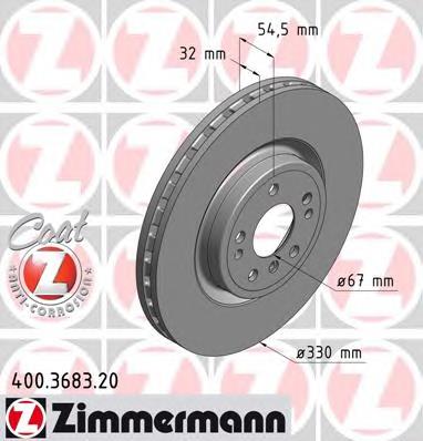 Comprar 400368320 Zimmermann Freno de disco delantero