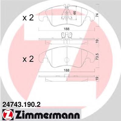 Pastillas freno delanteras Zimmermann 247431902 precio, desde 45,48 EUR