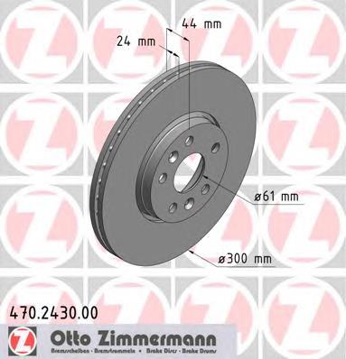 470243000 Zimmermann freno de disco delantero