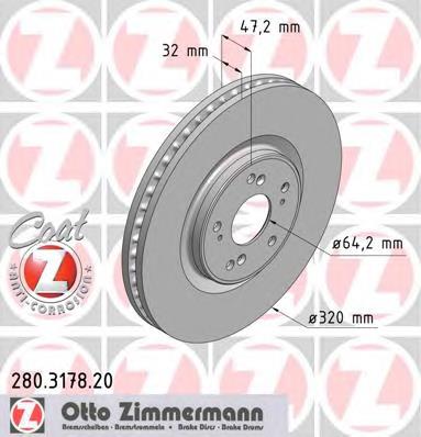 Frenos delanteros Zimmermann 280317820 precio, desde 71,22 EUR