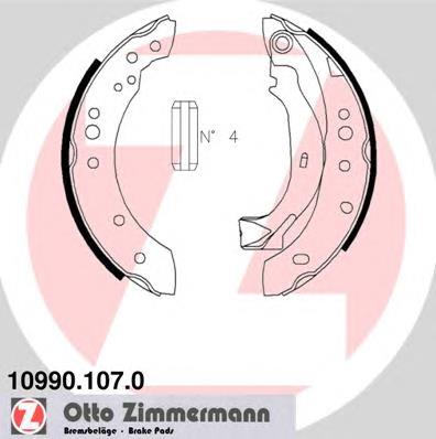 10990.107.0 Zimmermann zapatas de frenos de tambor traseras