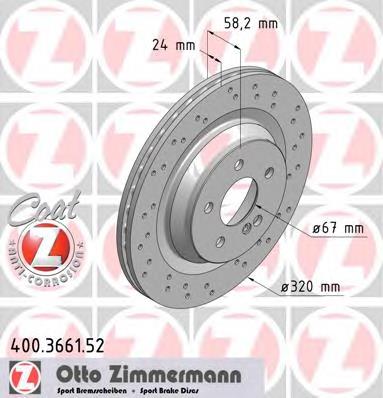 Disco de freno trasero Zimmermann 400366152 precio, desde 73,24 EUR