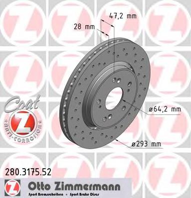 Frenos delanteros Zimmermann 280317552 precio, desde 59,85 EUR