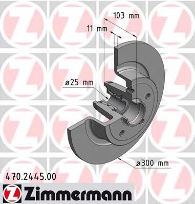 Disco de freno trasero 8200266043 Renault (RVI)