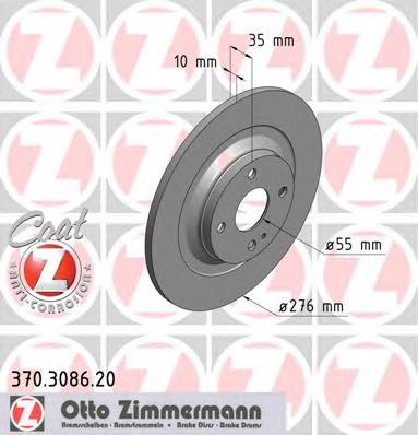 370308620 Zimmermann disco de freno trasero