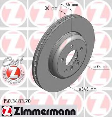 Disco de freno 150348320 Zimmermann