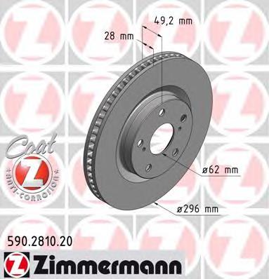 Comprar 590281020 Zimmermann Freno de disco delantero