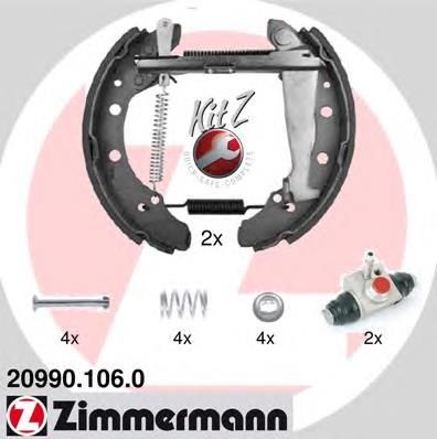 20990.106.0 Zimmermann zapatas de frenos de tambor traseras