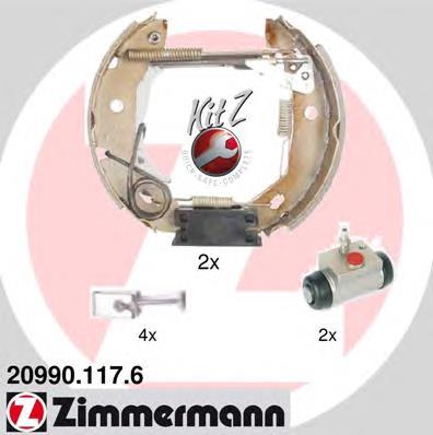 Juego de zapatas de frenos de tambor, con cilindros, completo K50003 Brembo