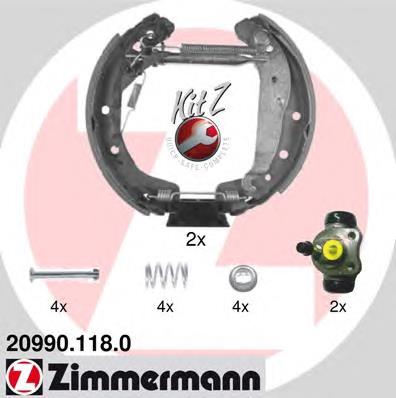 20990.118.0 Zimmermann zapatas de frenos de tambor traseras