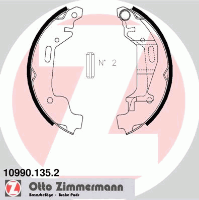 10990.135.2 Zimmermann zapatas de frenos de tambor traseras