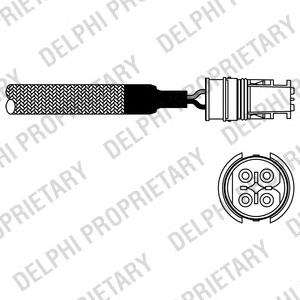 ES10581-12B1 Delphi sonda lambda sensor de oxigeno para catalizador
