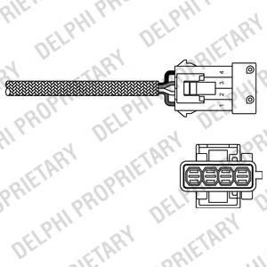 Sonda lambda, sensor de oxígeno antes del catalizador derecho Delphi ES1079512B1