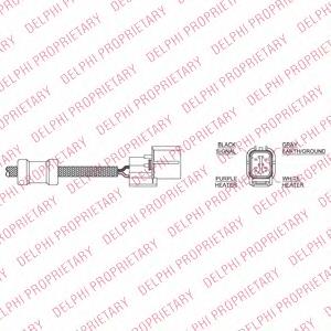 ES20322-11B1 Delphi sonda lambda sensor de oxigeno para catalizador