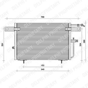 TSP0225083 Delphi condensador aire acondicionado