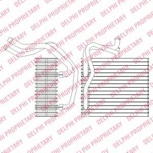 Evaporador, aire acondicionado TSP0525198 Delphi