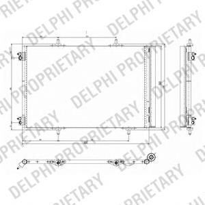 Comprar TSP0225642 Delphi Condensador de aire acondicionado