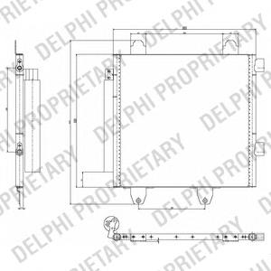 TSP0225643 Delphi condensador aire acondicionado