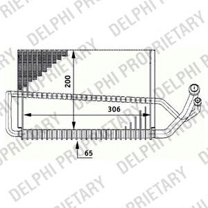 TSP0525175 Delphi evaporador, aire acondicionado