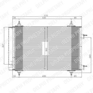 Comprar TSP0225549 Delphi Condensador de aire acondicionado