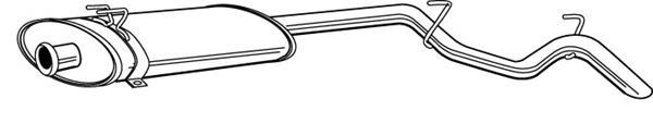 Silenciador trasero 22896 Walker