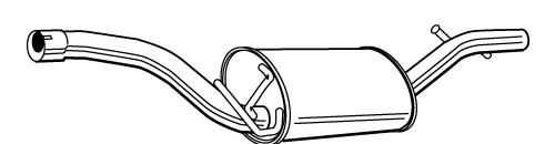 Silencioso trasero Ford 1329718