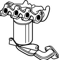 1870627 Ford Catalizador de gasolina y diésel