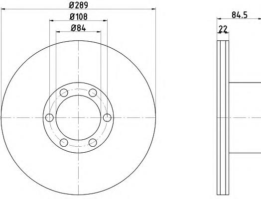 50940 HELLA-PAGID Freno de disco trasero