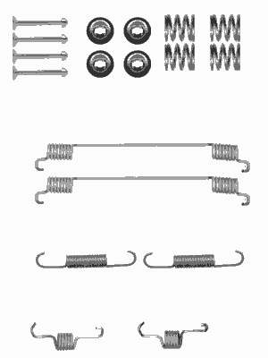 Kit de montaje, zapatas de freno traseras A4514230092 Mercedes/Smart