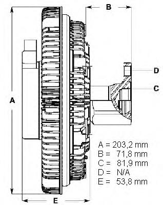 LK111 Beru embrague, ventilador del radiador