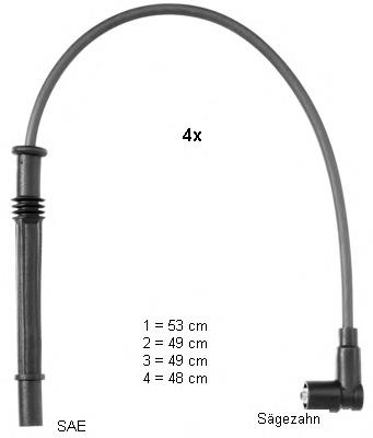 ZEF1604 Beru cables de bujías