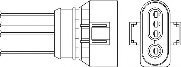 Sonda Lambda, Sensor de oxígeno despues del catalizador derecho OPH007 Beru