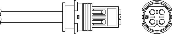 Sonda Lambda, Sensor de oxígeno antes del catalizador izquierdo OPH040 Beru