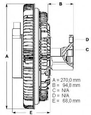 LK116 Beru Embrague viscoso