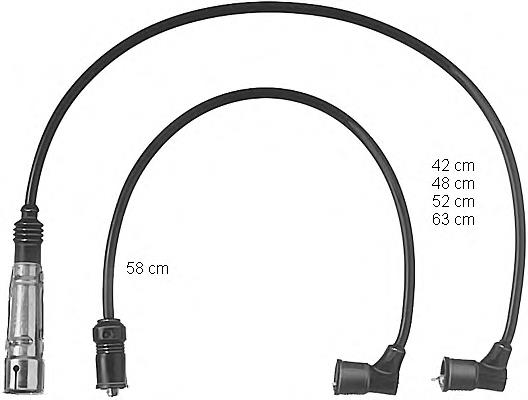 Juego de cables de encendido ZEF432 Beru