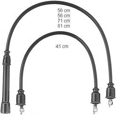 ZEF351 Beru juego de cables de encendido