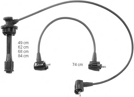 ZEF1000 Beru juego de cables de encendido