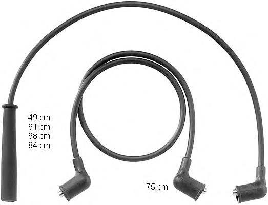 Juego de cables de encendido ZEF1001 Beru