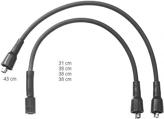 7597720 Fiat/Alfa/Lancia Cables de alta tensión, juego