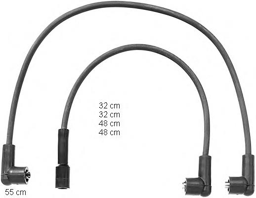 Cables de bujías 7663681 Fiat/Alfa/Lancia