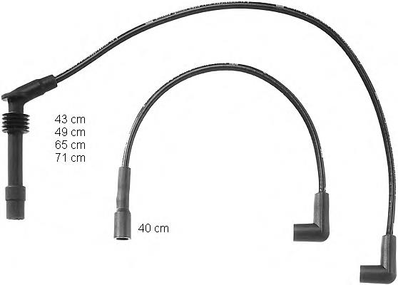 Juego de cables de encendido ZEF724 Beru