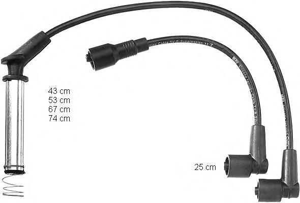 Juego de cables de encendido ZEF726 Beru