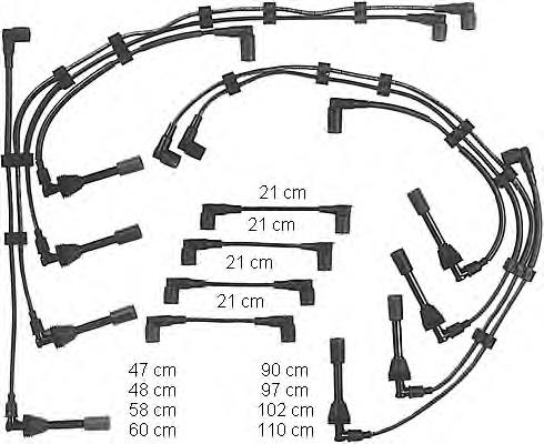 CLS215 Champion Cables de alta tensión, juego