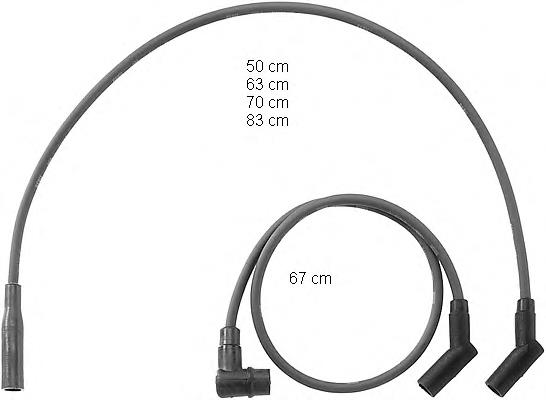 Juego de cables de encendido ZEF792 Beru