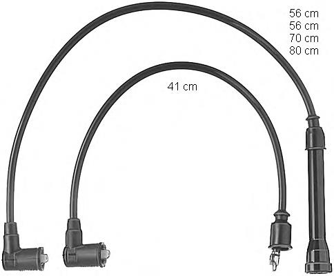 Juego de cables de encendido 12121360842 BMW