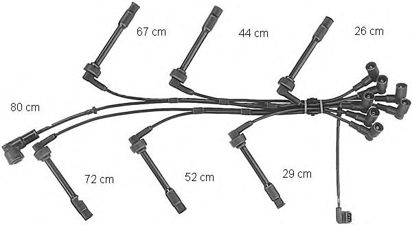 12121312680 BMW Cables de alta tensión, juego