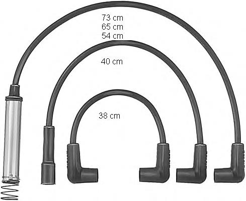 Juego de cables de encendido ZEF581 Beru