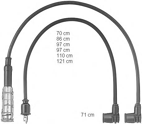 Juego de cables de encendido ZEF470 Beru