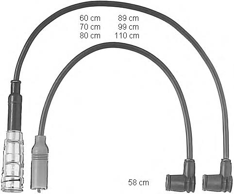 Juego de cables de encendido ZEF487 Beru