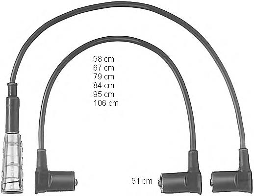 Juego de cables de encendido ZEF501 Beru